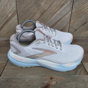 Brooks Glycerin GTS 21 Womens Athletic Running Shoes Size 10.5 Coconut Beige